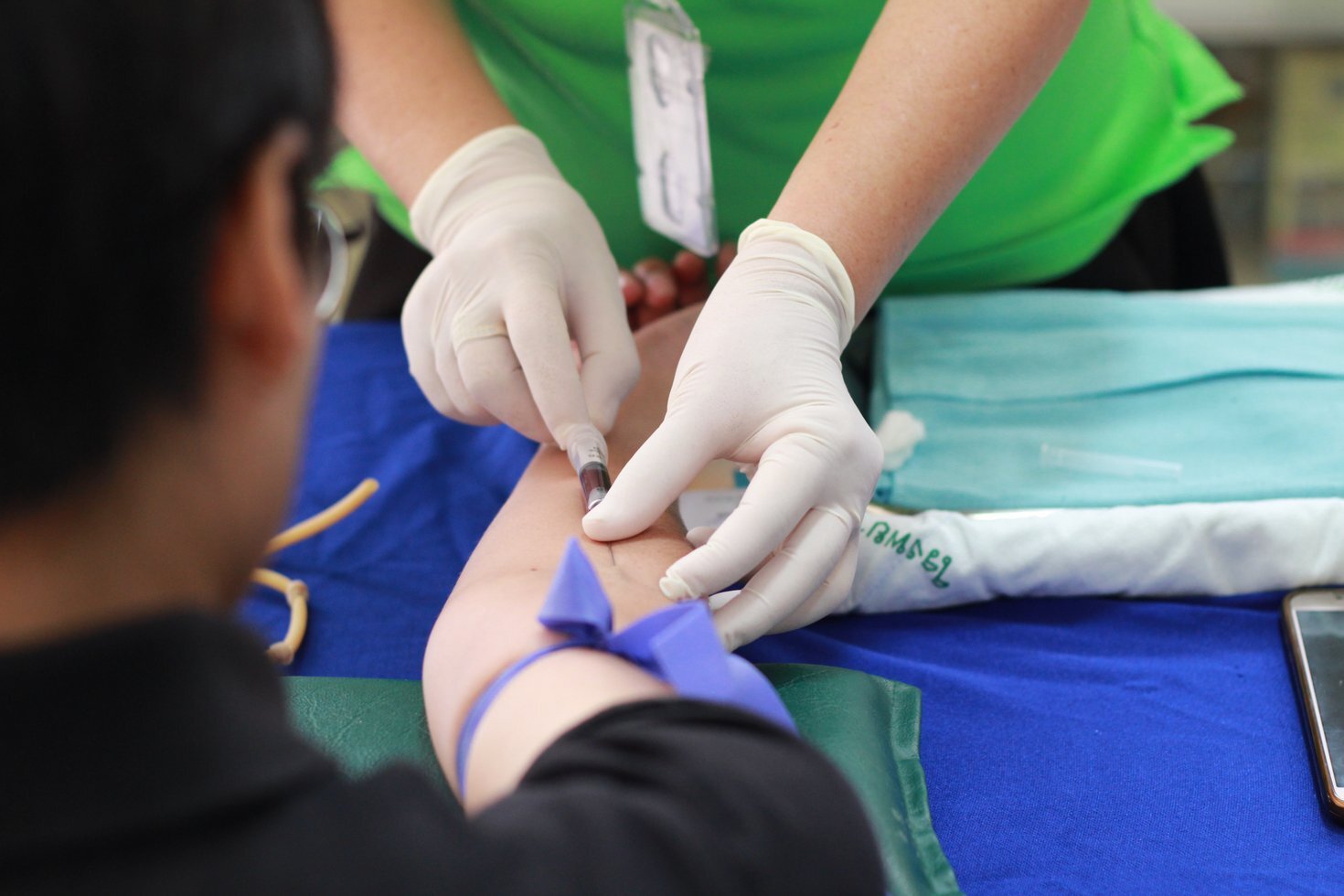 Person getting his blood check 1350560
