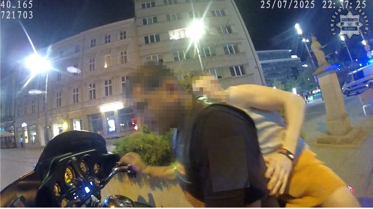 Pijany motocyklista katowice