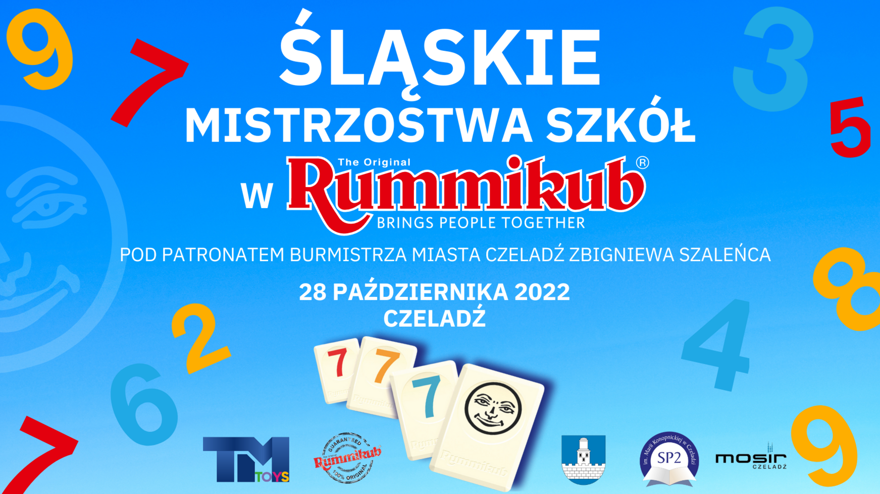 Plakat Mistrzostwa Slaska szkol Rummikub