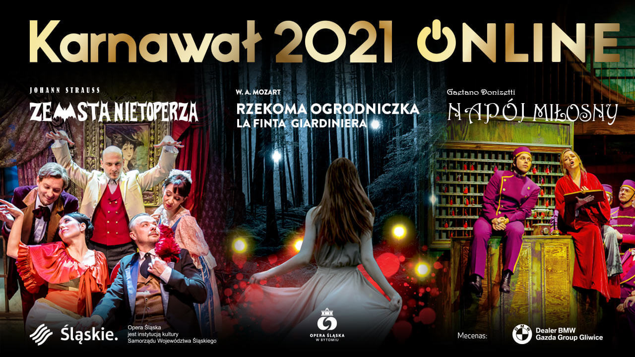 Plakat repertuaru Opera Slaska w Bytomiu
