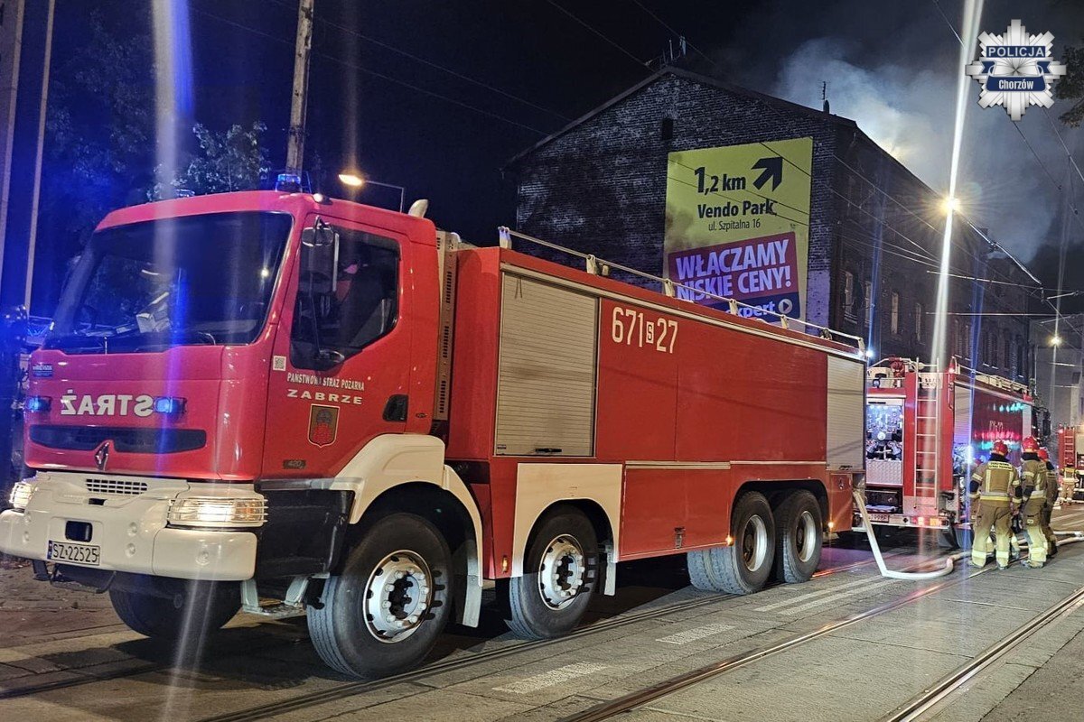 Pożar hajducka chorzów