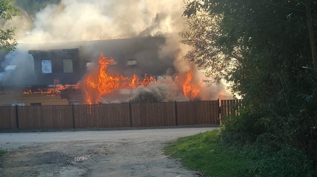 Pożar pensjonatu w wiśle