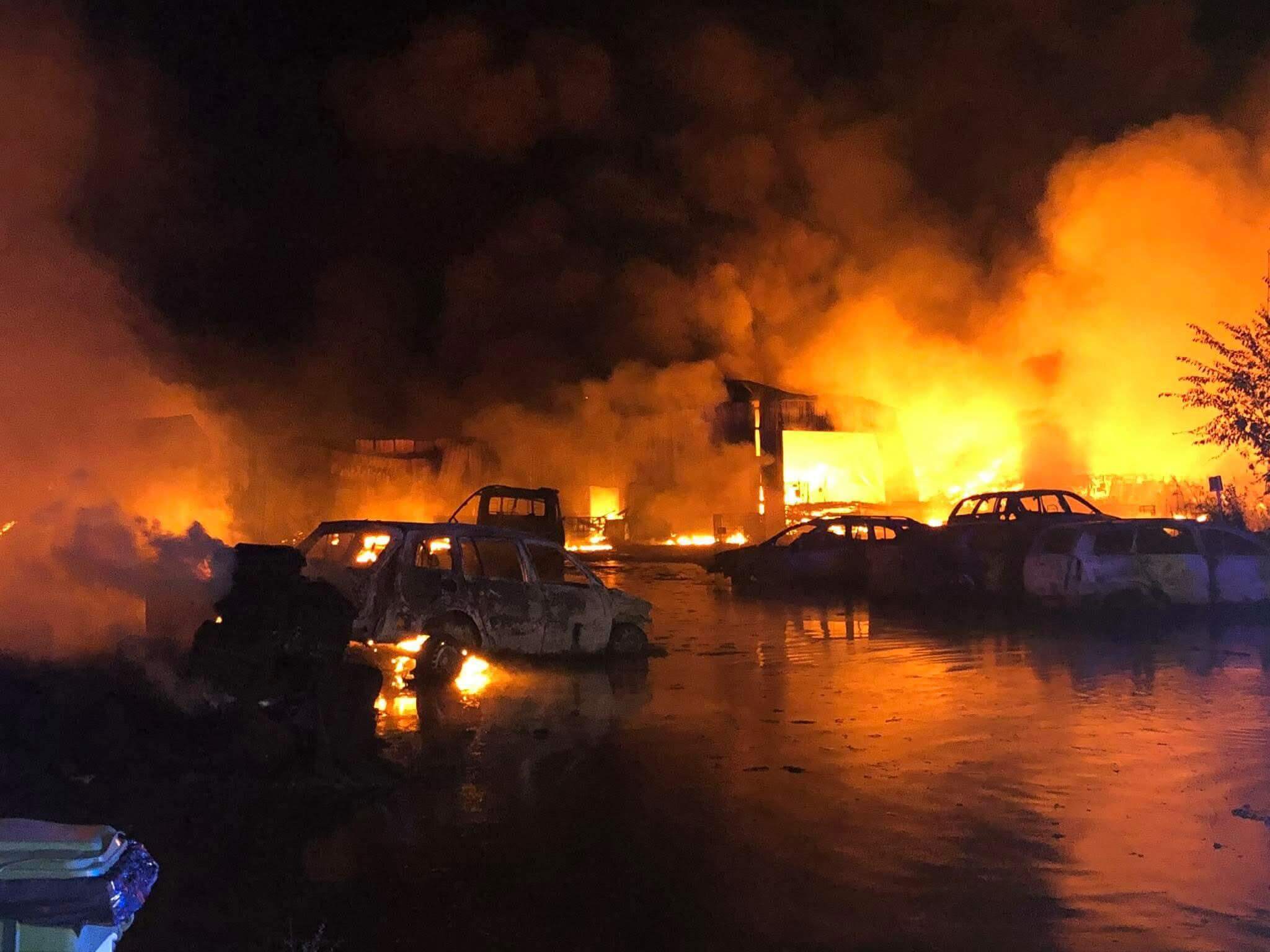 Pożar wysypiska w sosnowcu