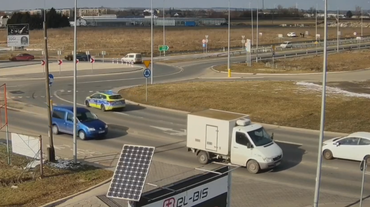 Policyjna eskorta do szpitala