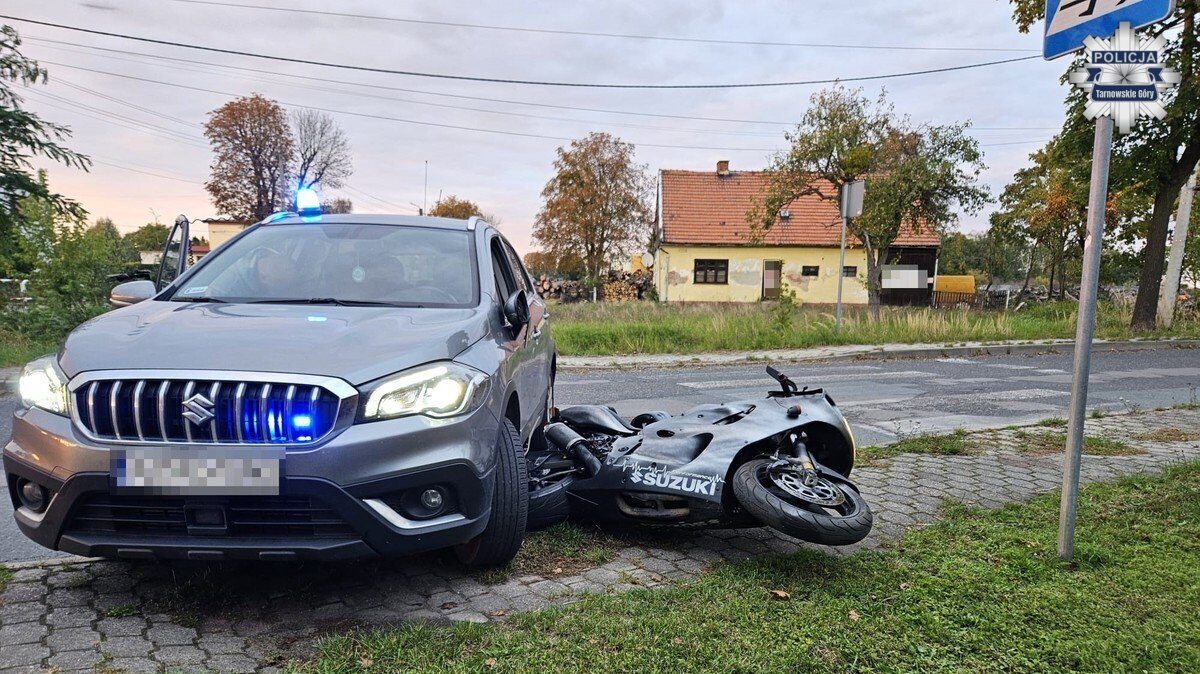 Poscig za motocyklistą