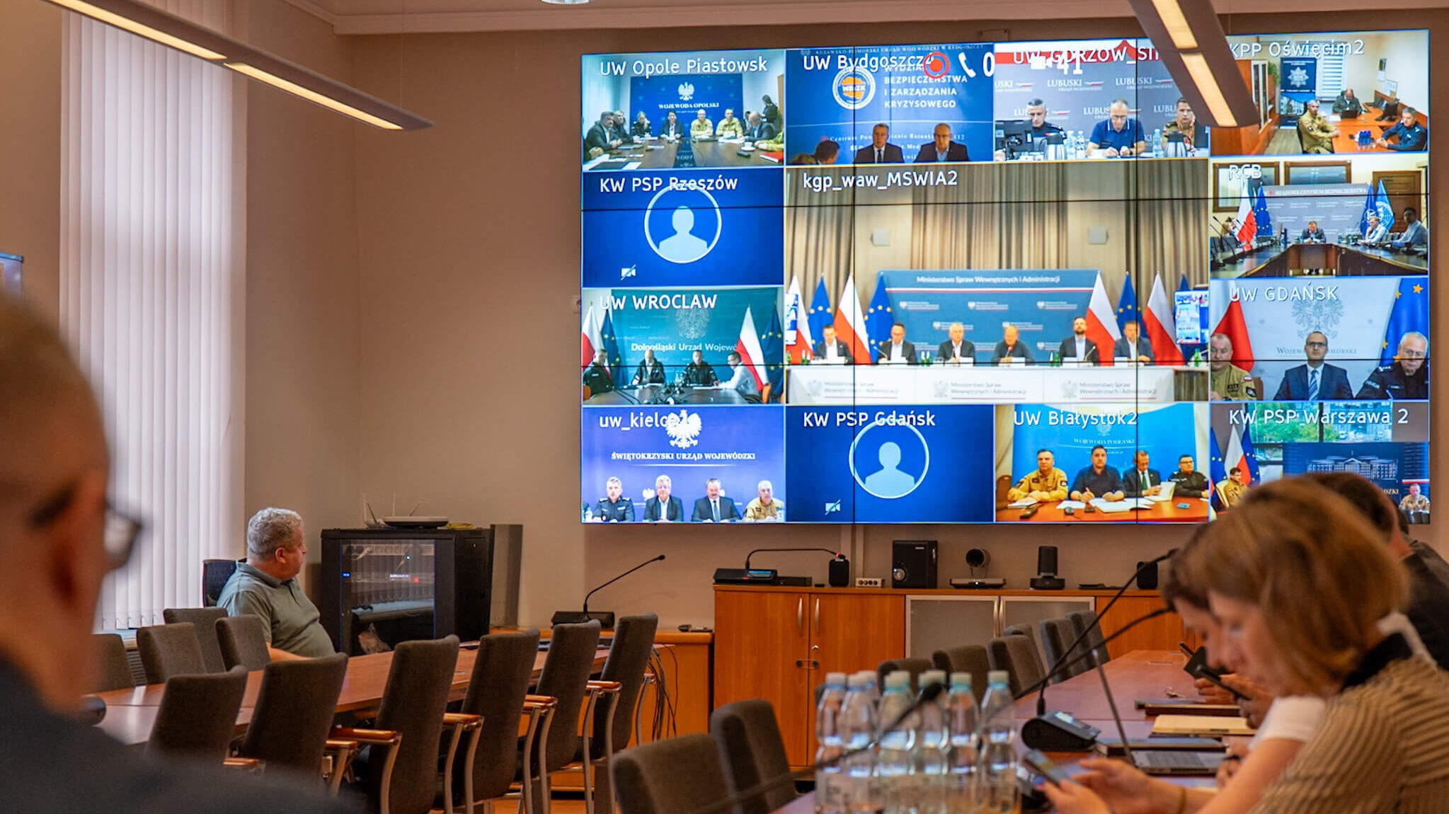 Posiedzenie sztabu kryzysowego