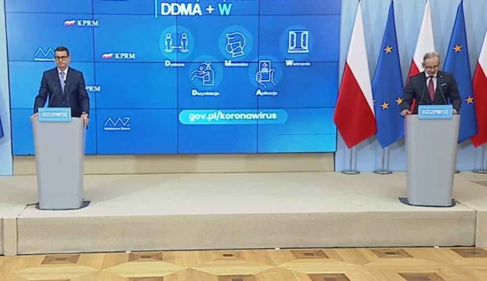 Premier minister obostrzenia