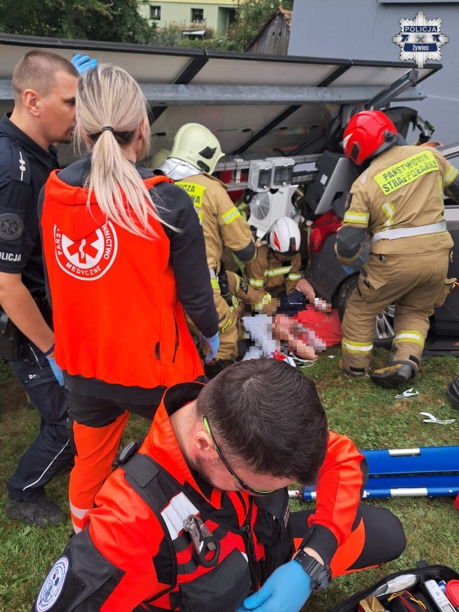 Samochod przeygniotl mezczyzne