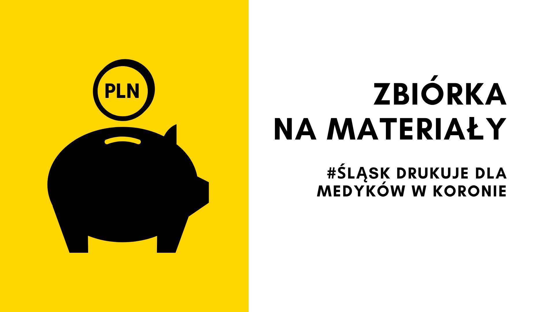 Slask drukuje dla medykow w koronie