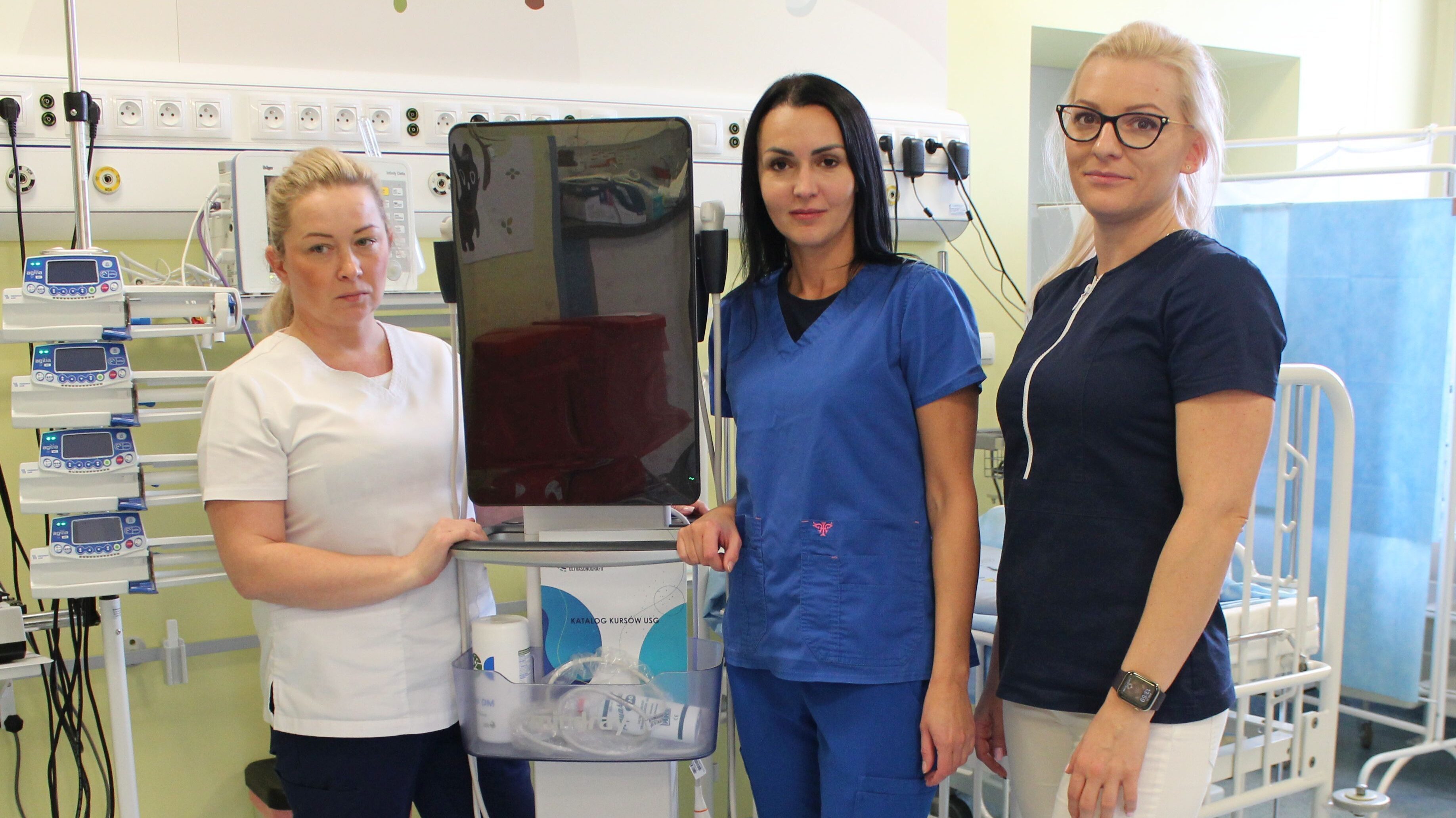 przenośny ultrasonograf w bielskim szpitalu pediatrycznym