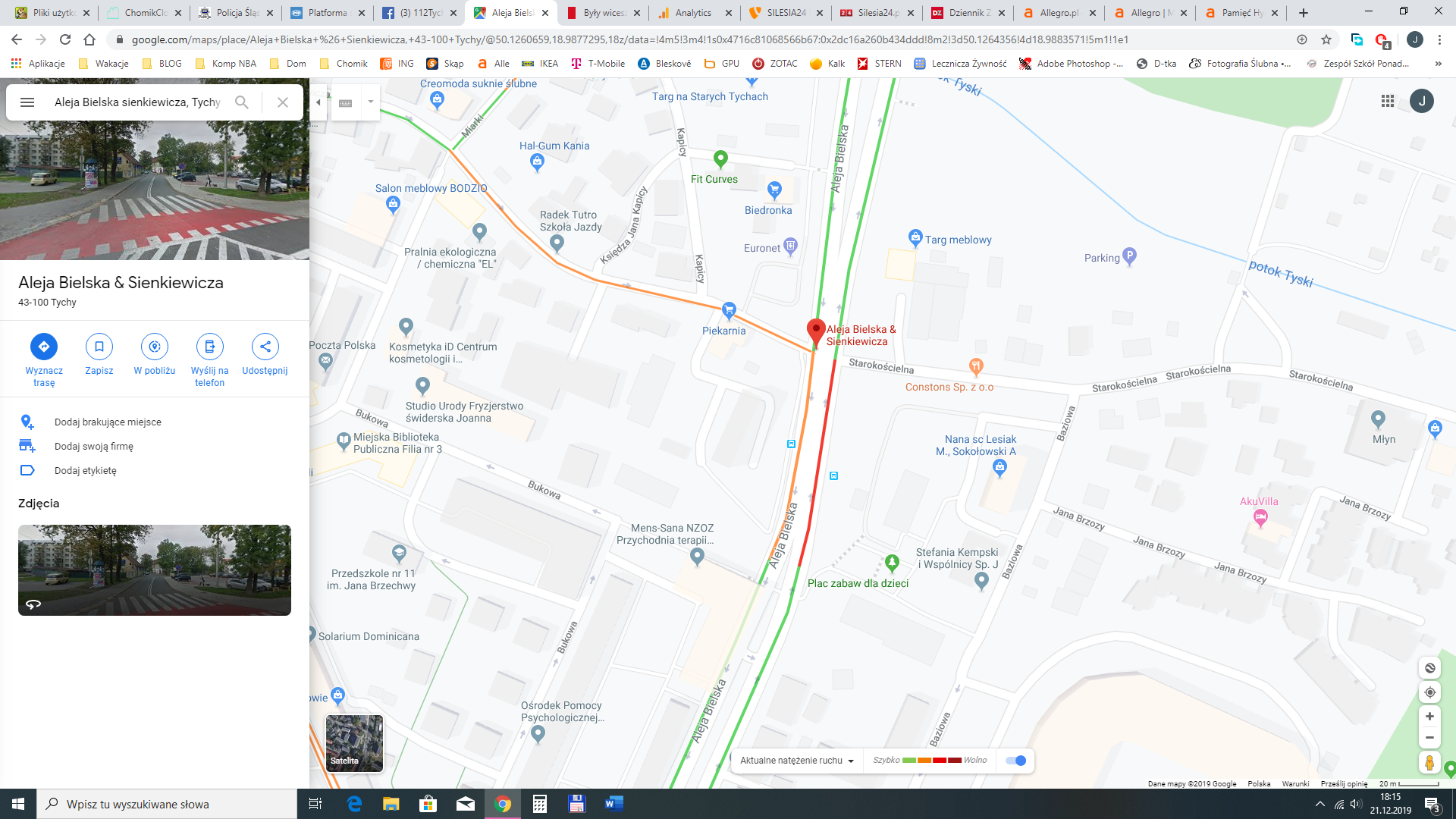Tychy potracenie