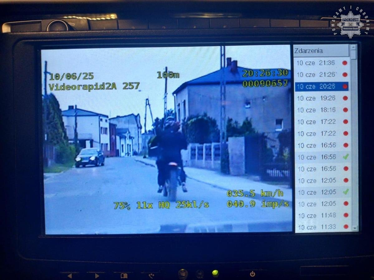 Ucieczka nastolatkow na motocyklu