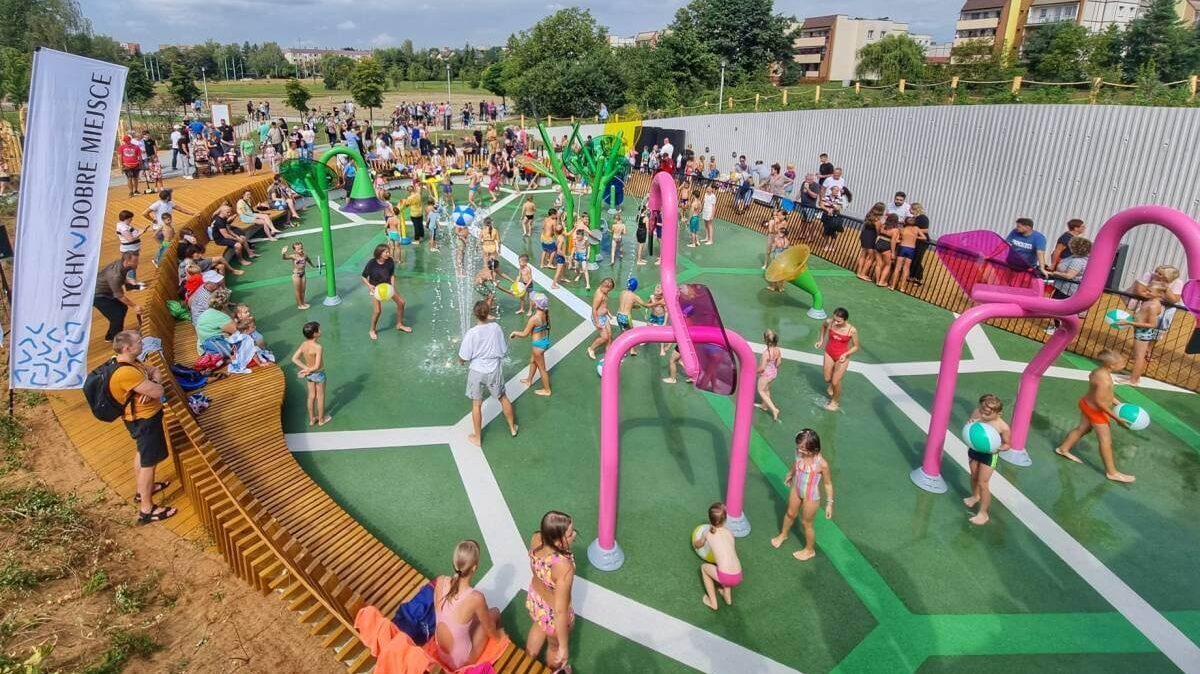 Wodny plac zabaw w tychach