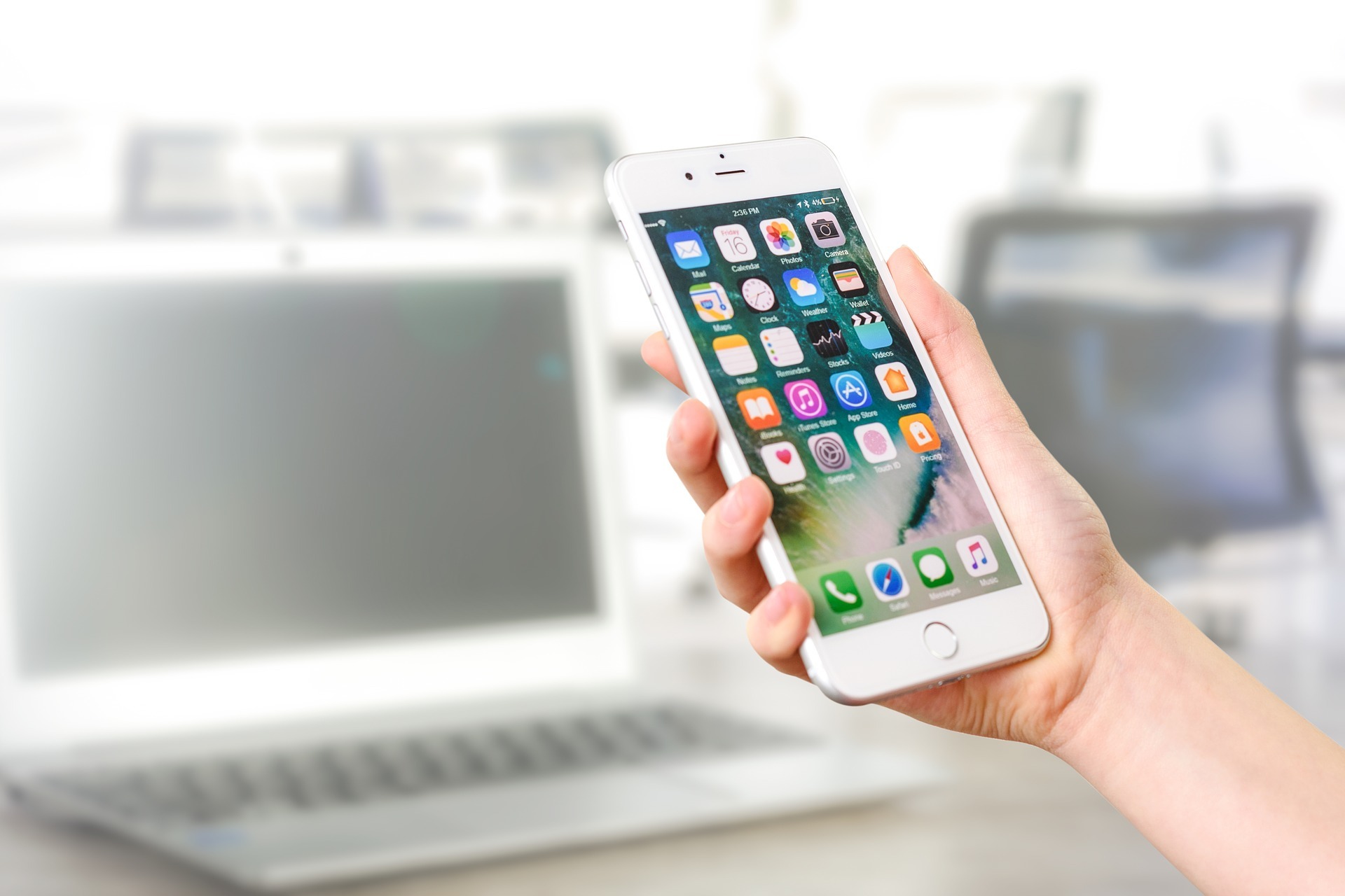 Woman holding a smartphone 3168797 1920