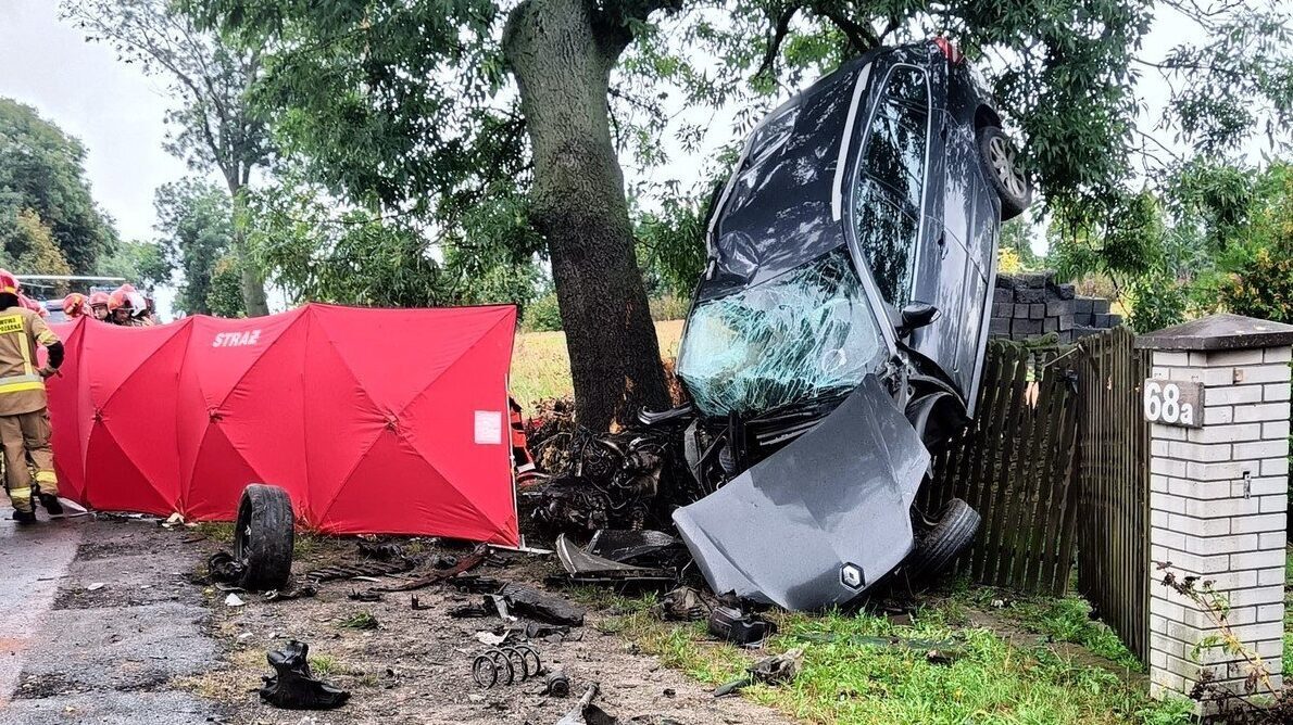 Wypadek śmiertelny w ślezanach