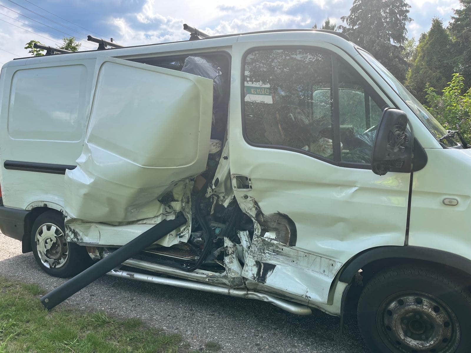 Wypadek motocyklisty w blachowni