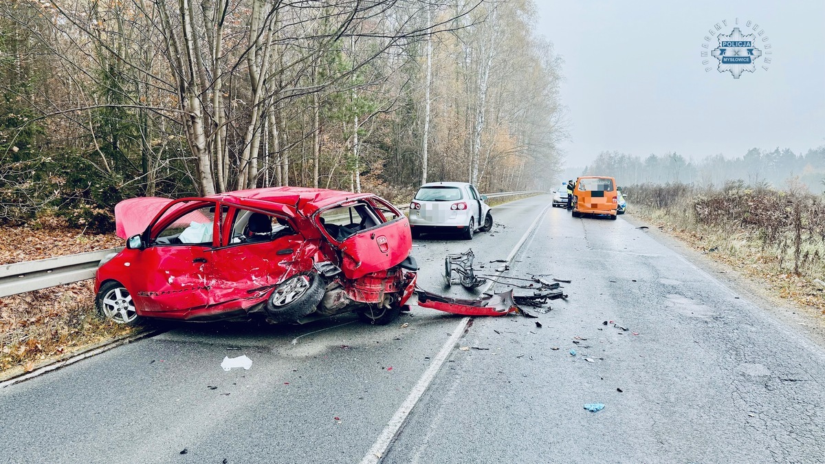 Wypadek myslowice dzisiaj