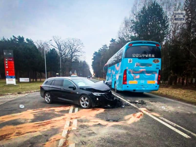 Wypadek na DK 46 w Przymilowicach