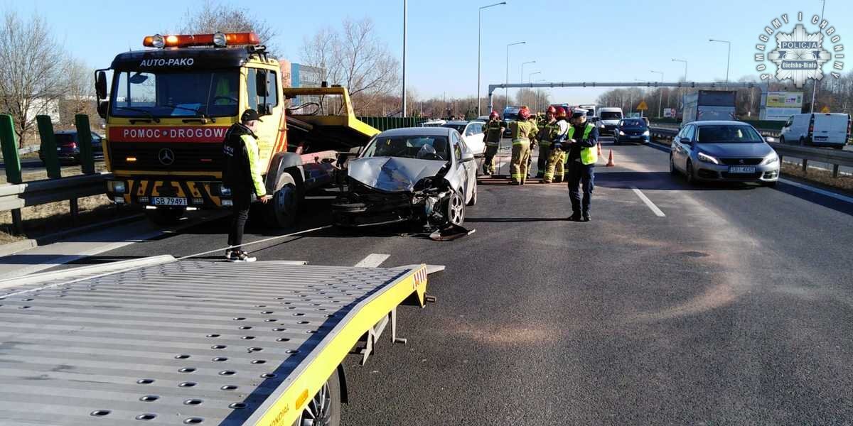 Wypadek s52 bielsko biala