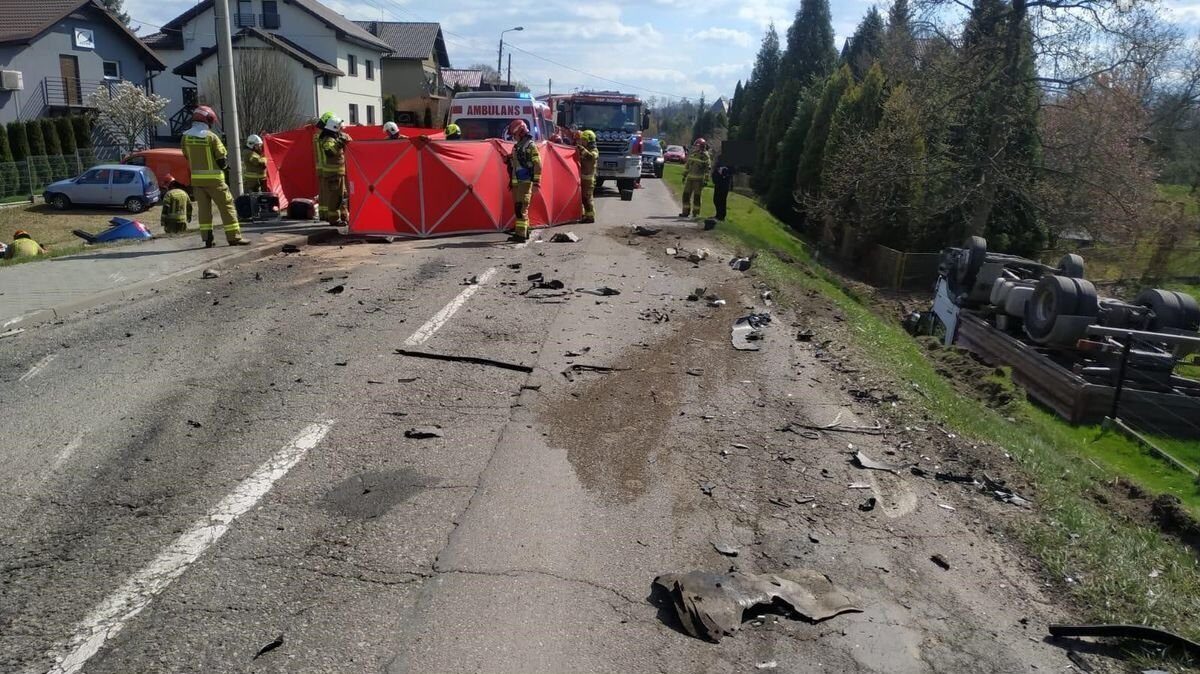 Wypadek smiertelny w rogowie