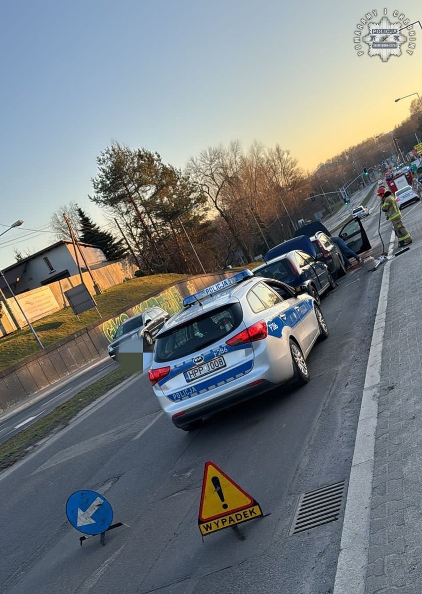 Wypadek w jastrżebiu