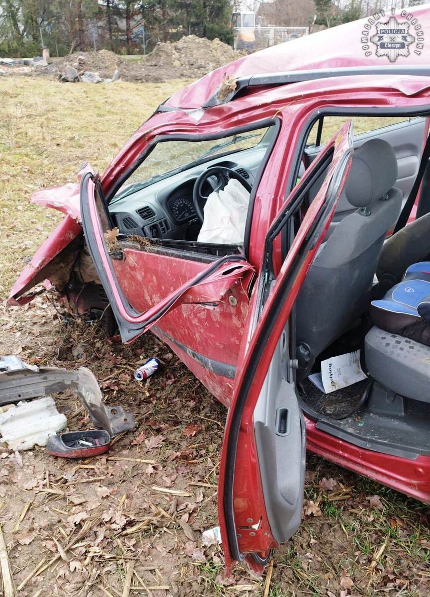 Wypadek w powiecie cieszyńskim