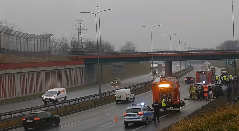 Wypadek zakret mistrzow