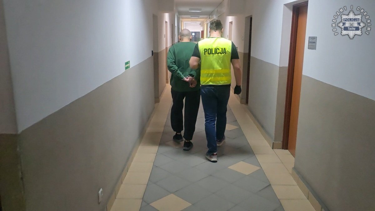 Zatrzymanie podpalacza w tychach