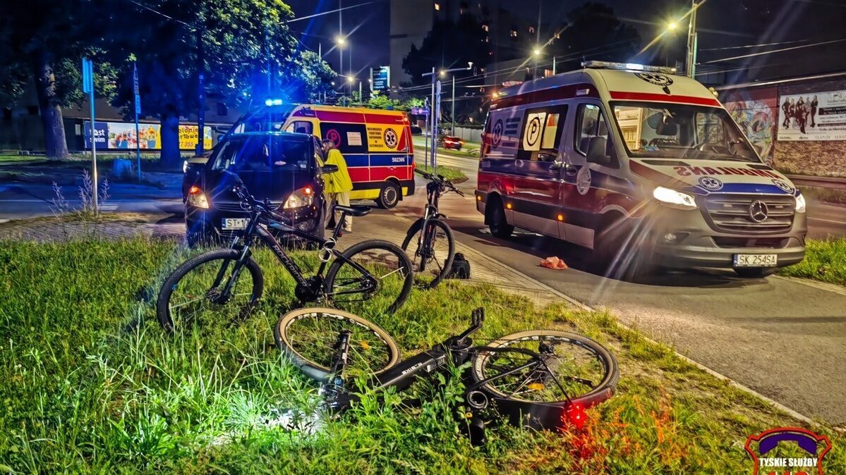 Zderzenie roweru z hulajnogą